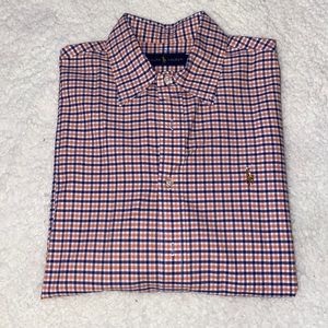 Ralph Lauren Orange Blue button down